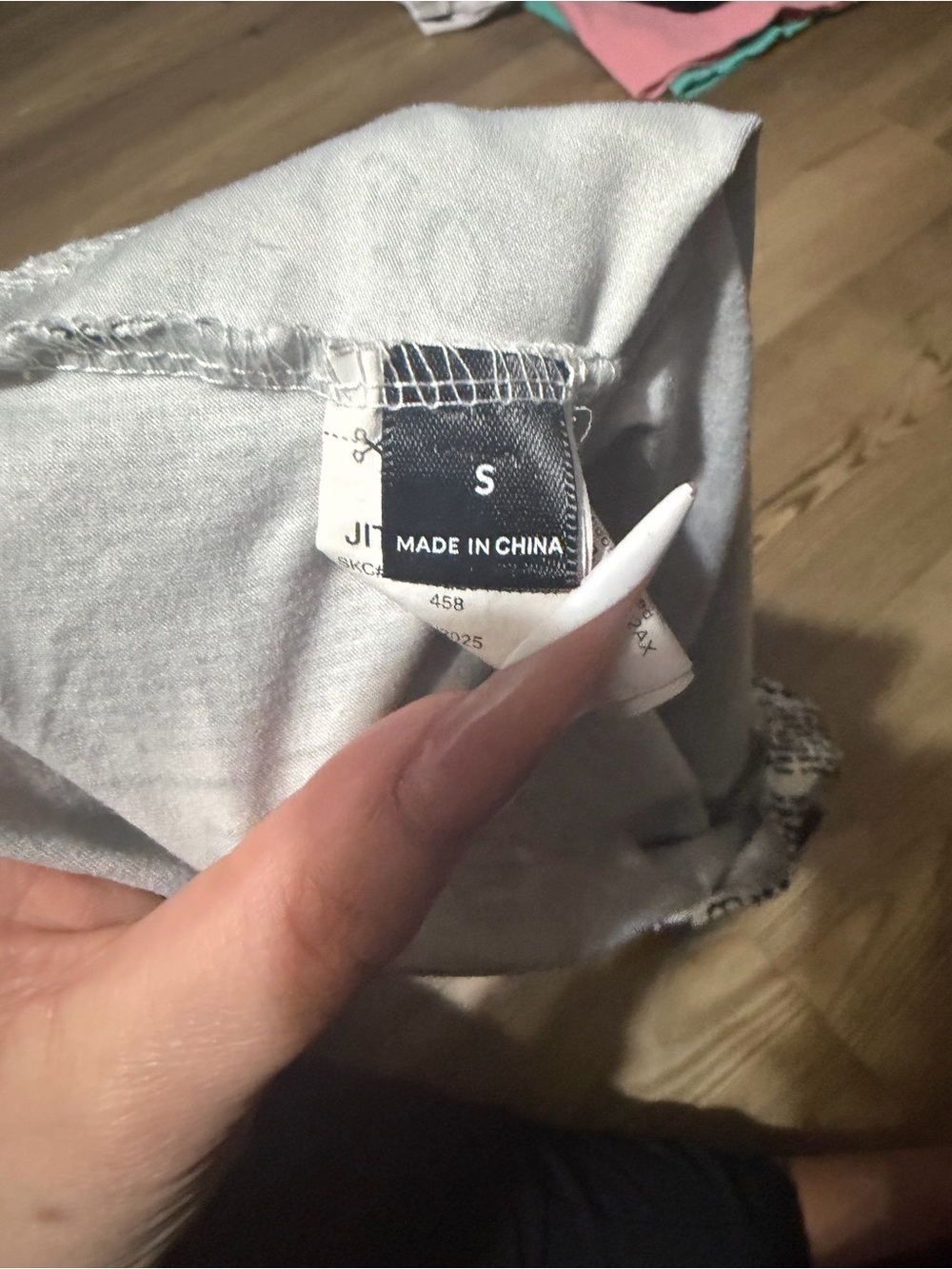 !it jeans Black and White Newsprint Strapless Crop Top - Picture 4 of 5